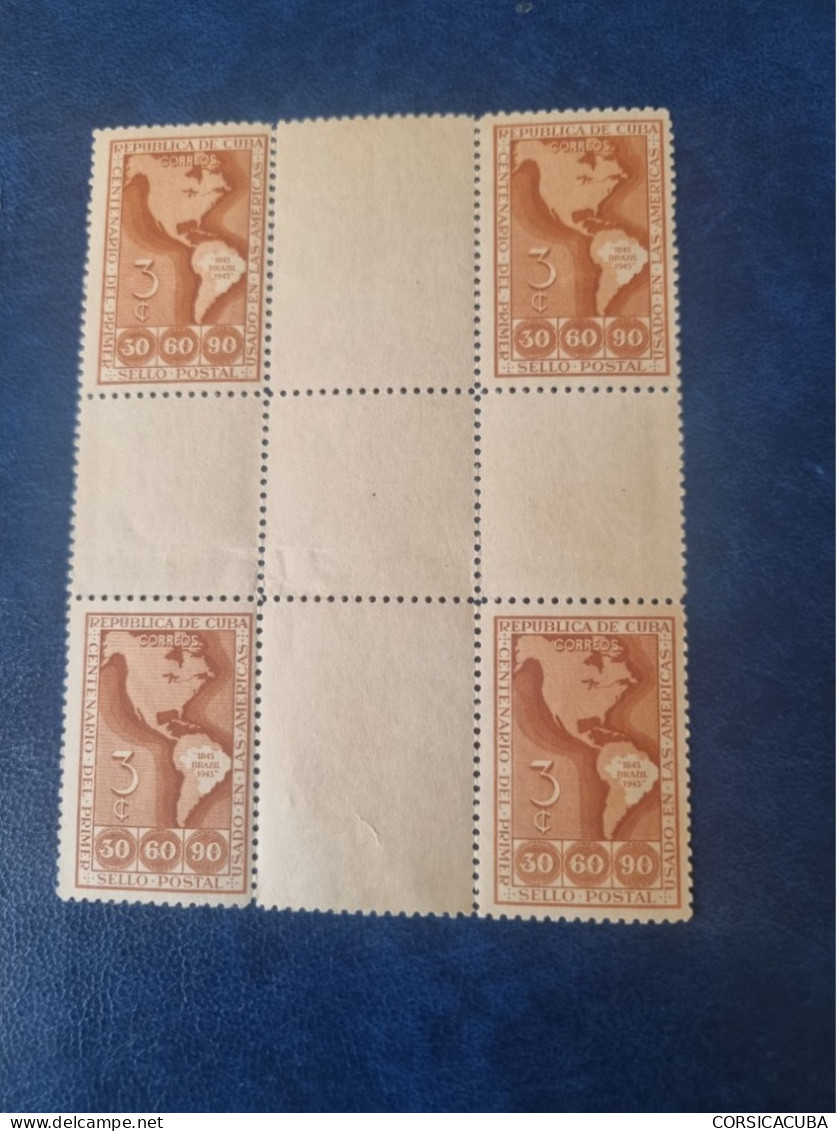 CUBA  NEUF 1944   PRIMER SELLO POSTAL--CENTRO DE HOJA // PARFAIT ETAT // 1er CHOIX // - Ongebruikt