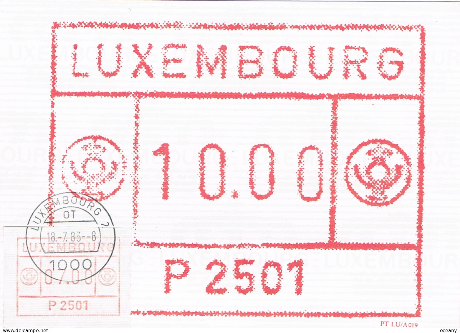 Luxembourg - Timbre D'affranchissement CM D1 (année 1983) - Cartes Maximum