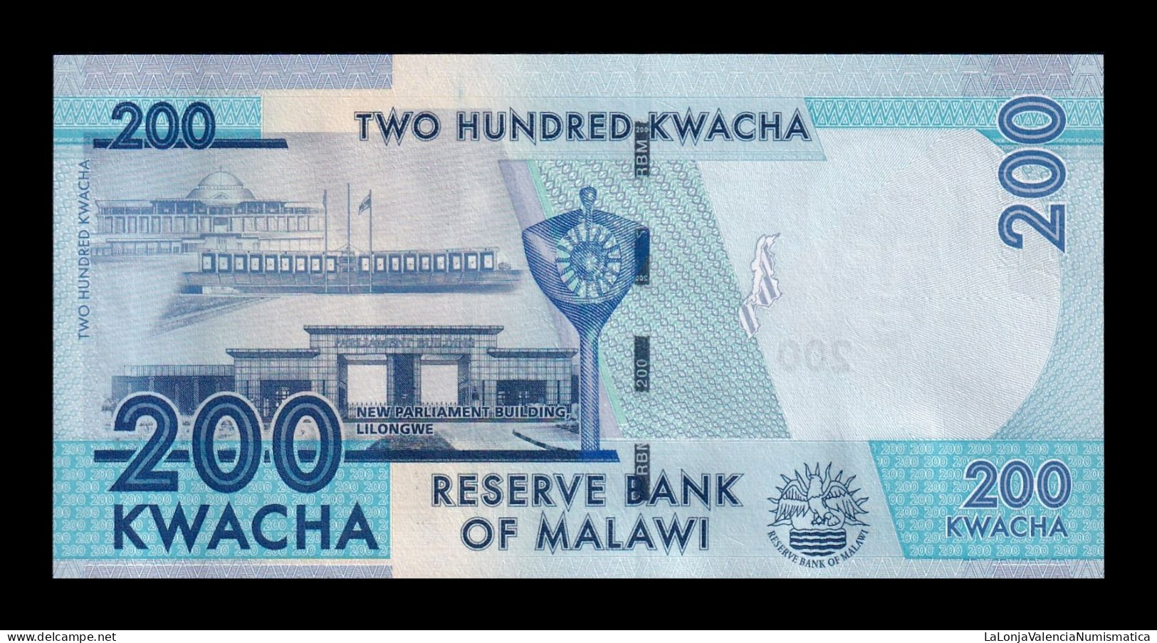 Malawi 200 Kwacha 2021 Pick 60g Sc Unc - Malawi