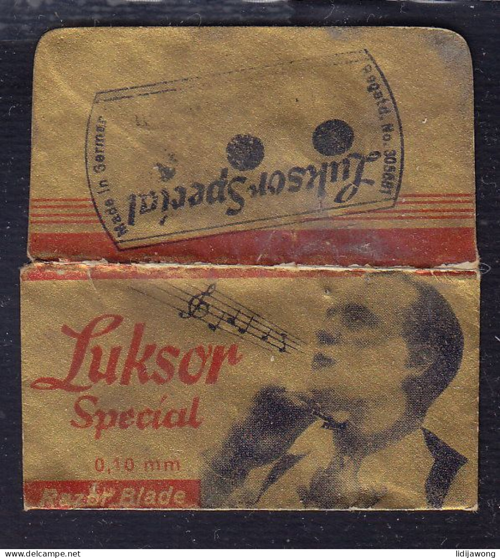 "LUKSOR Special" Razor Blade Old Vintage WRAPPER (see Sales Conditions) - Lames De Rasoir