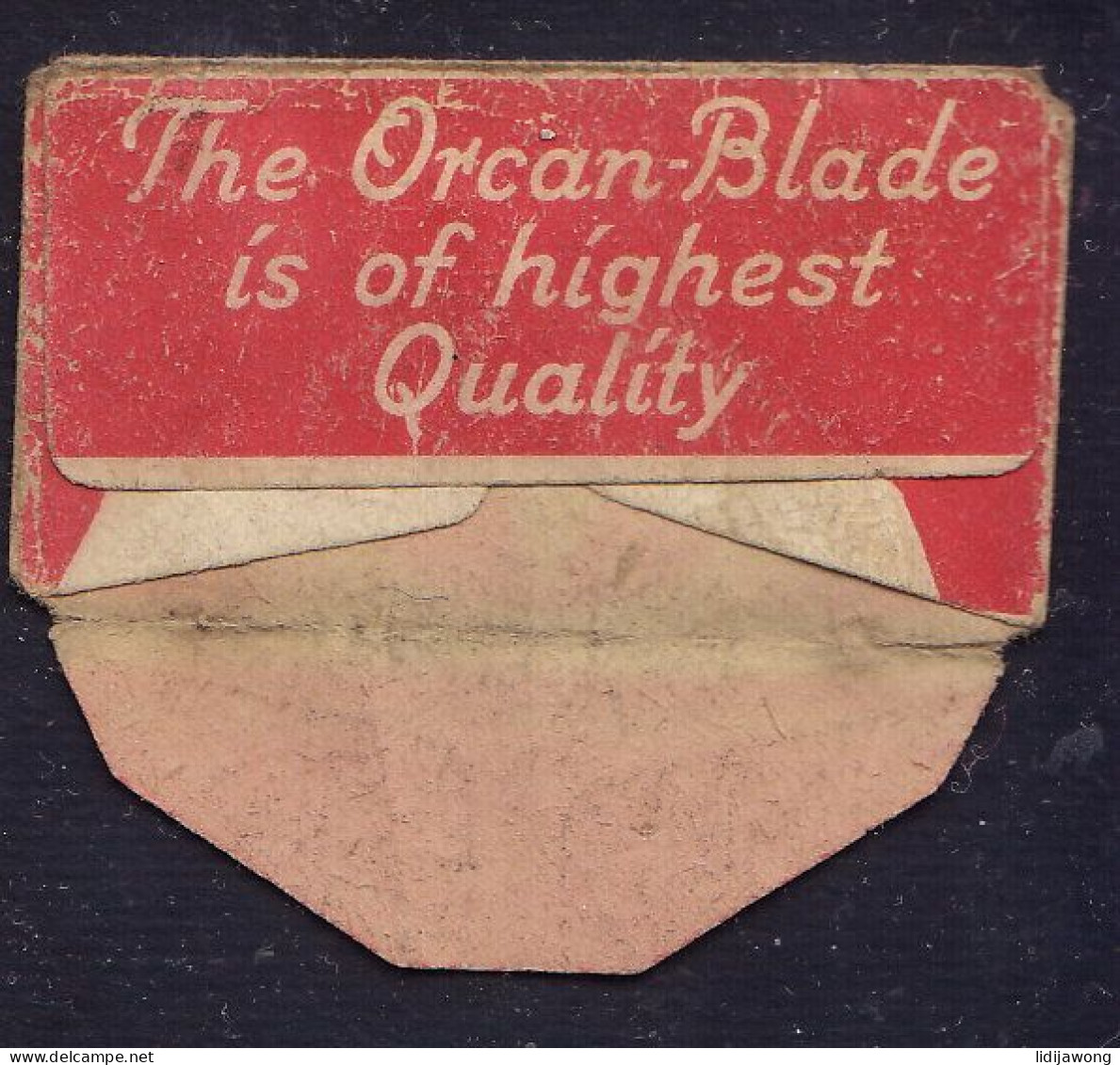 "ORCAN" Razor Blade Old Vintage WRAPPER (see Sales Conditions) - Lames De Rasoir