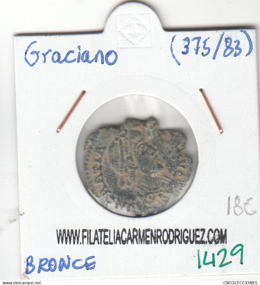 CRE1429 MONEDA ROMANA GRACIANO BRONCE 375-83 BRONCE BC - Autres & Non Classés