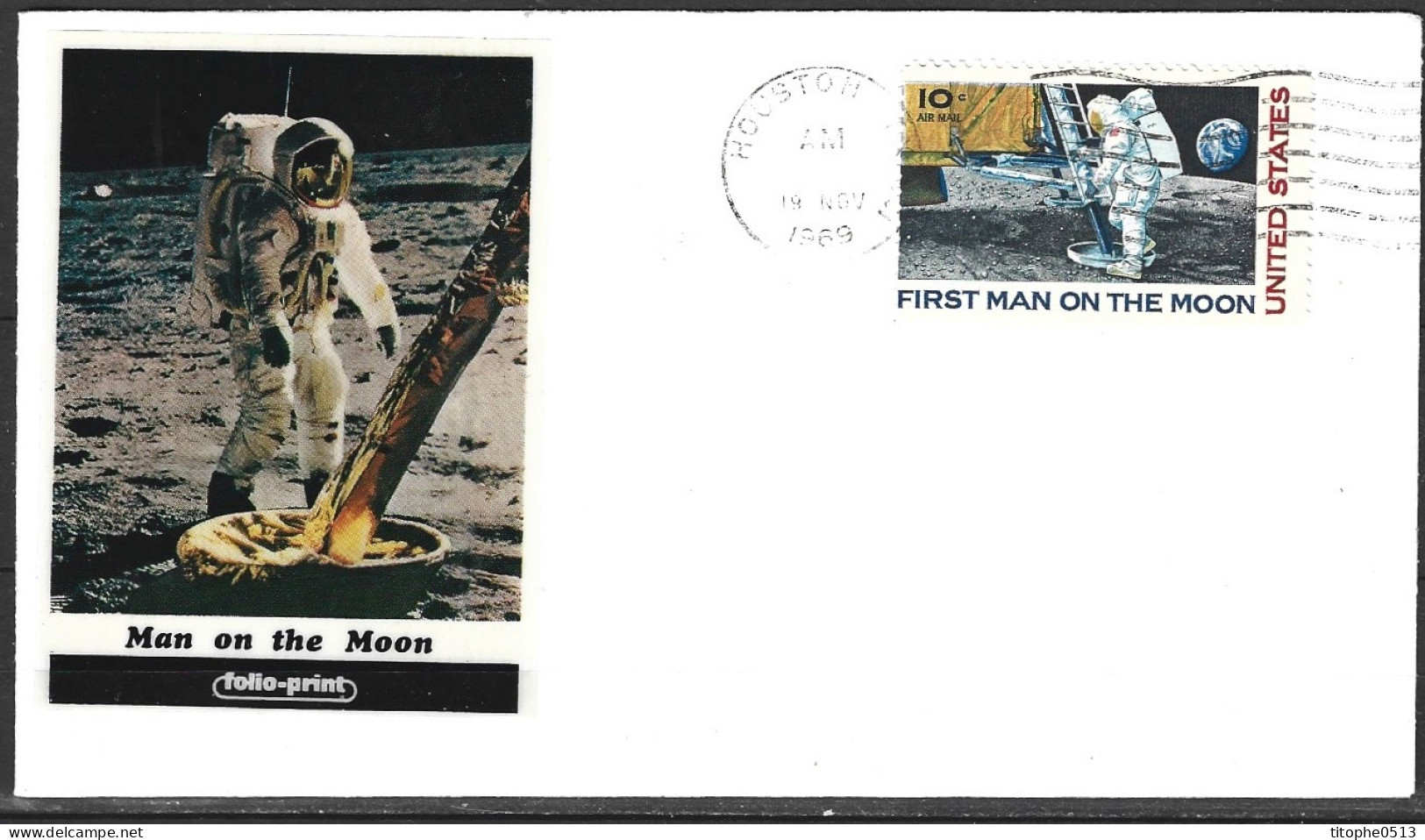 USA. PA 73 De 1969 Sur Enveloppe Commémorative. Neil Armstrong. - Amérique Du Nord