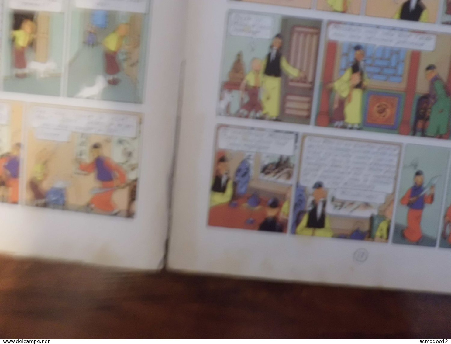 TINTIN  LE LOTUS BLEU   1946   ETAT MOYEN INTERIEUR BON