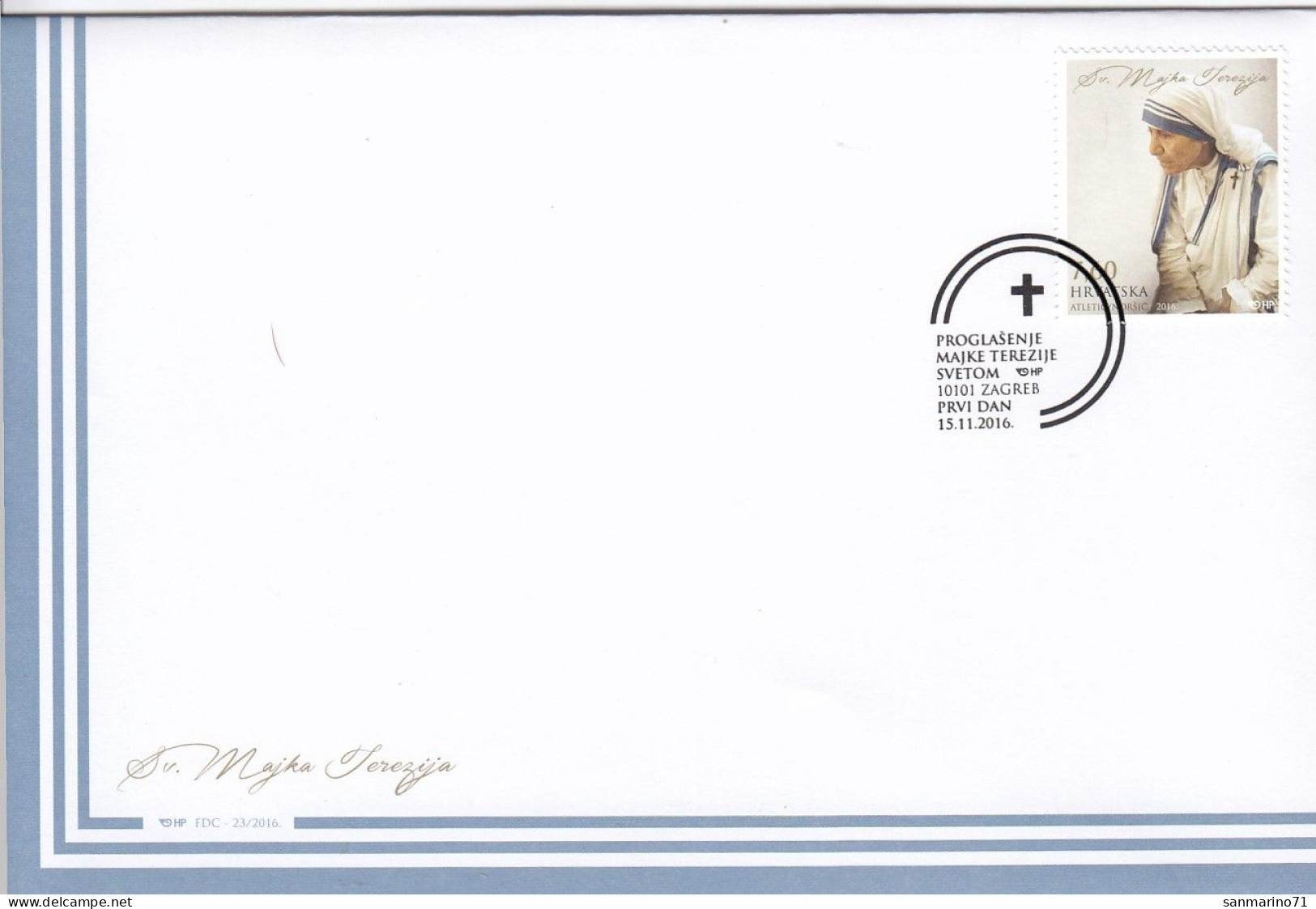 CROATIA FDC 1250 - Mère Teresa