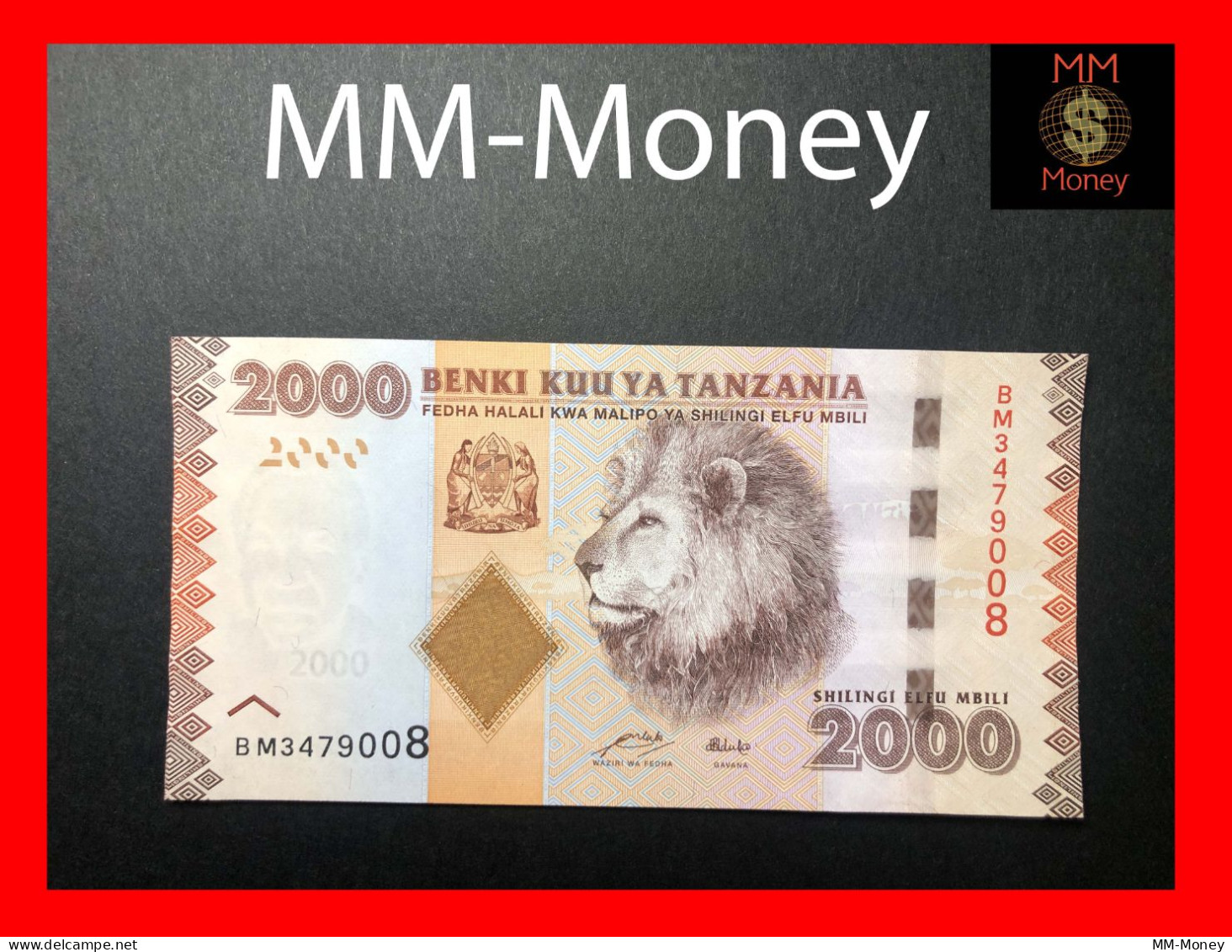 TANZANIA  2.000  2000 Shilingi  2010   P.  42 A    UNC - Tanzania