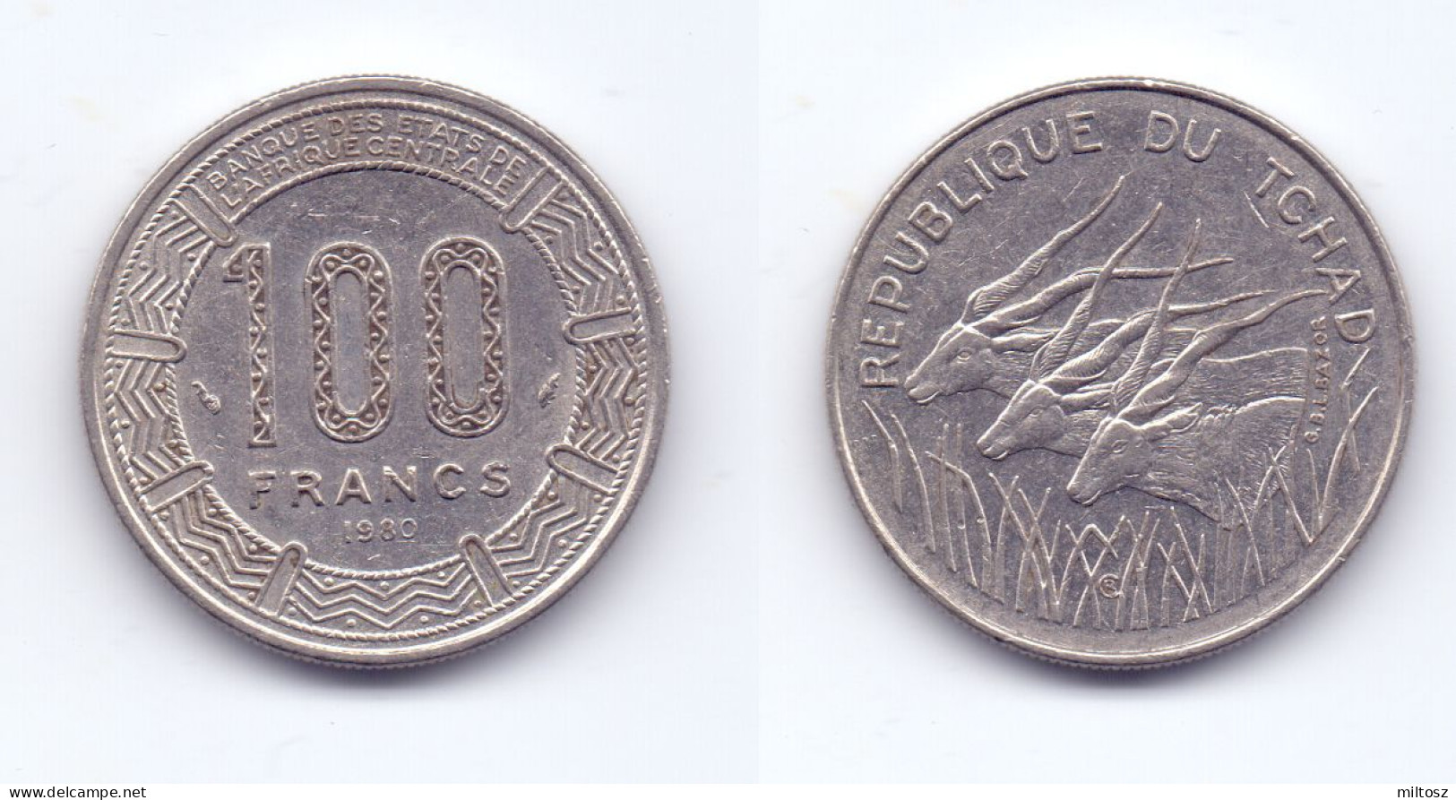 Chad 100 Francs 1980 - Chad