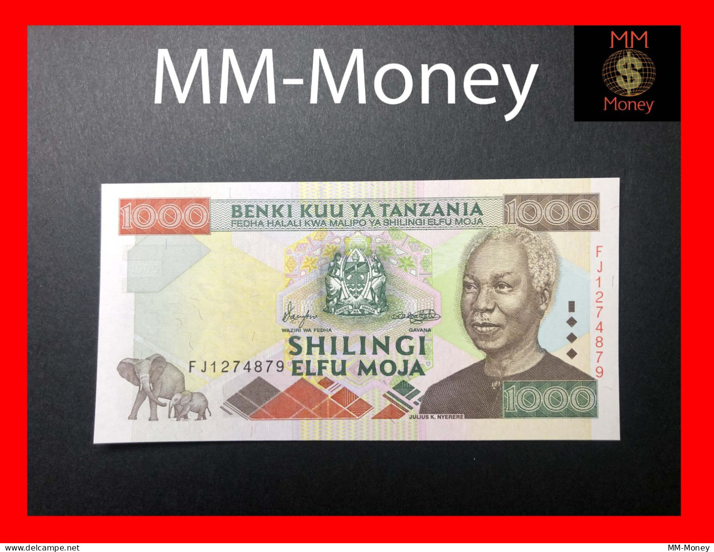 TANZANIA  1.000  1000 Shilingi  2000   P.  34    UNC - Tanzania