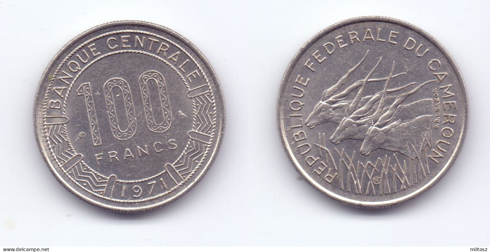 Cameroon 100 Francs 1971 KN#15 - Kameroen