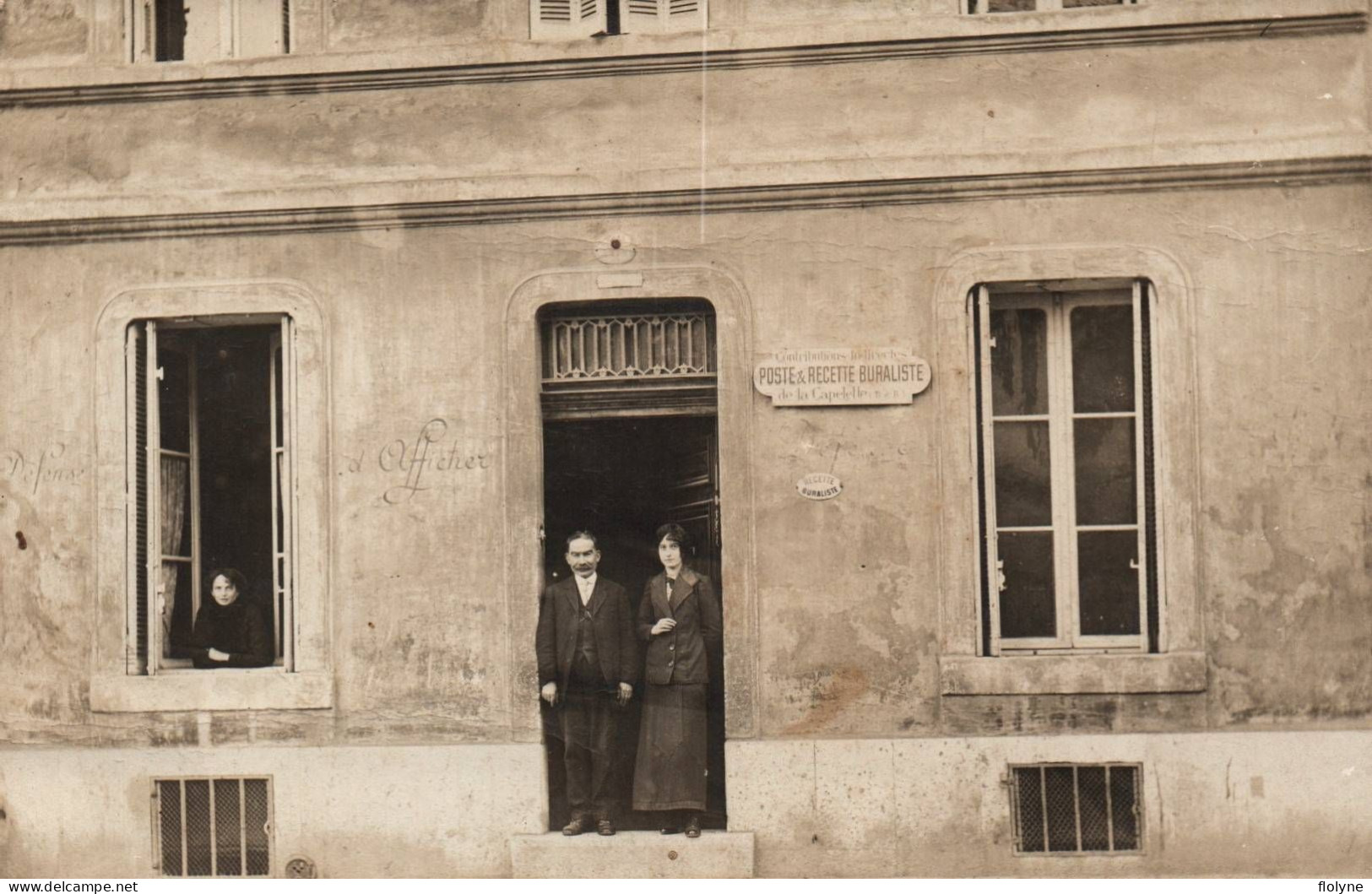 Marseille - Carte Photo - Façade Poste Et Recette Buraliste De La CAPELETTE - Castellane, Prado, Menpenti, Rouet