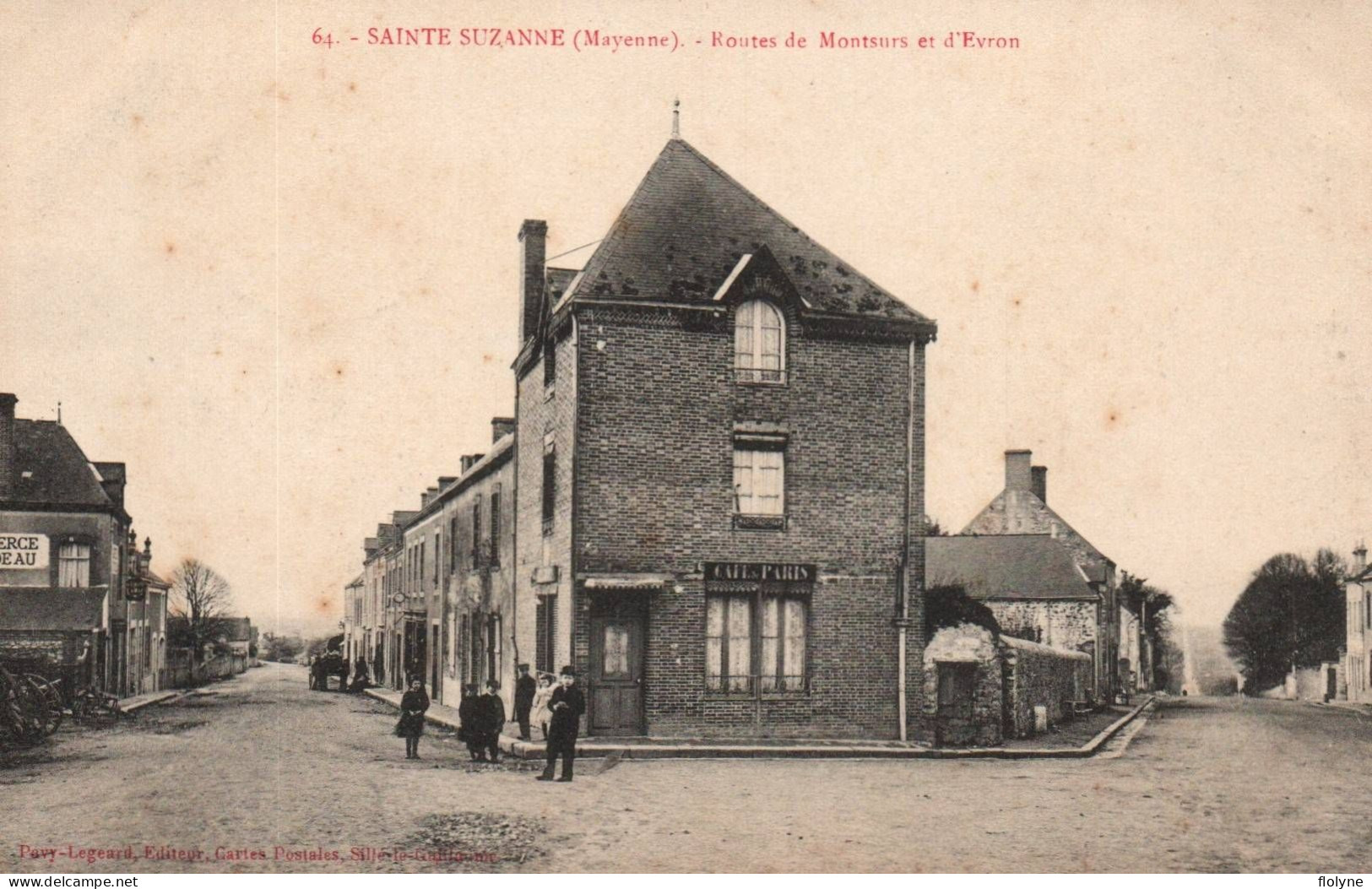 Sainte Suzanne - Routes De Montsurs Et D'évron - Café De Paris - Sainte Suzanne