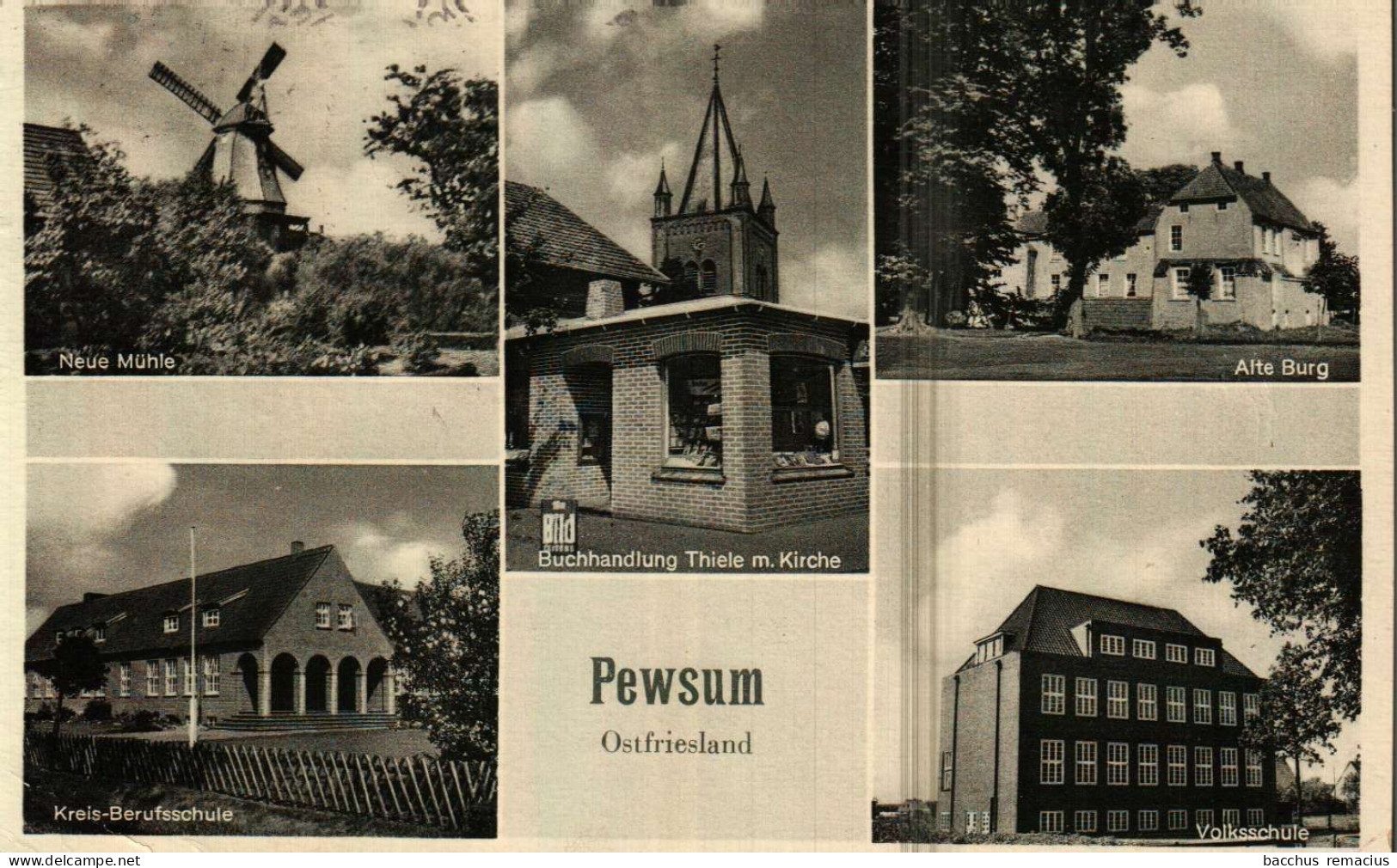 PEWSUM Ostfriesland Schönes Philatelistisches Dokument Mit Poststempel : 23 Hamswehrum über Emden - Krummhoern