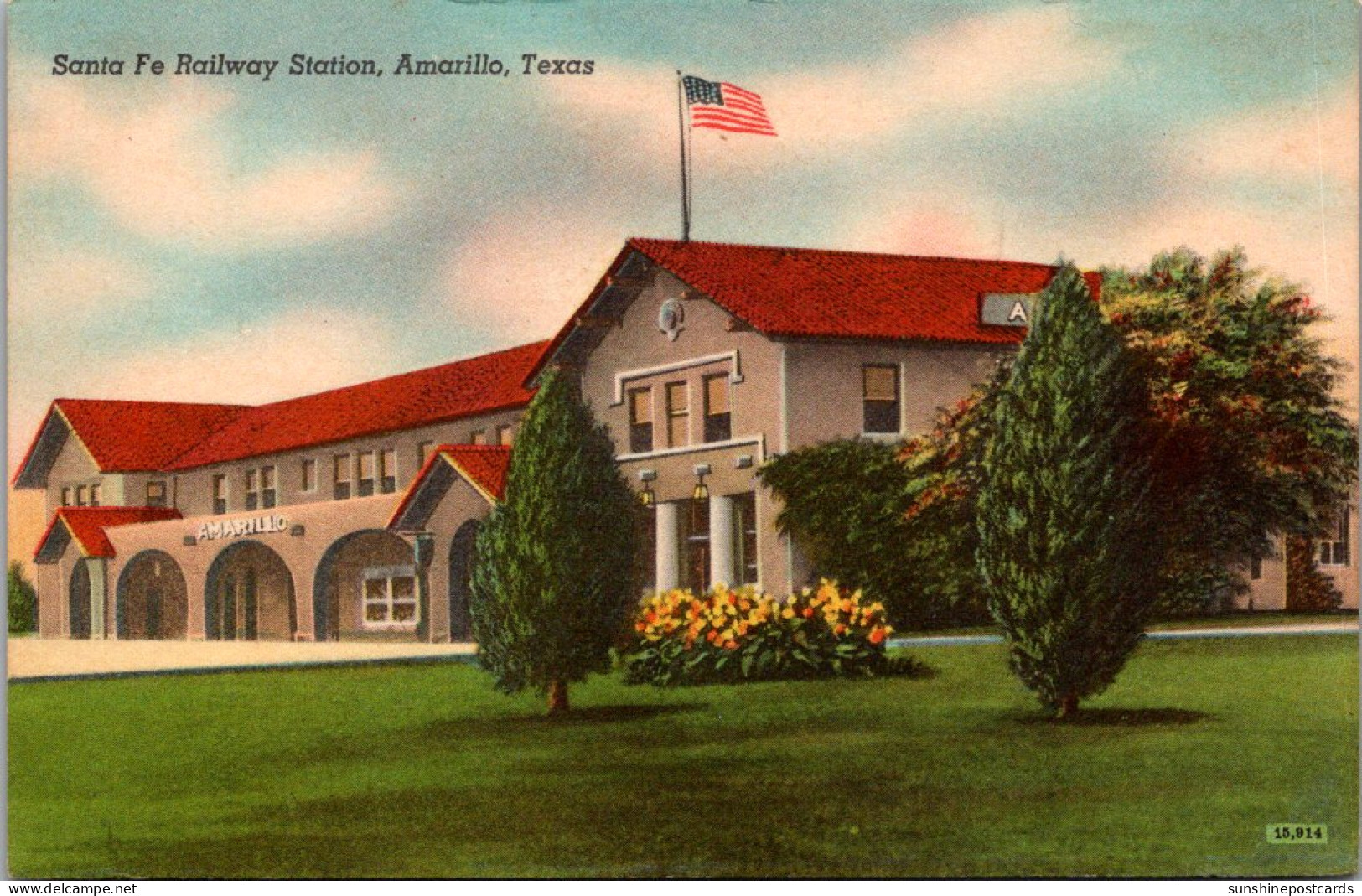 Texas Amarillo Santa Fe Railway Station - Amarillo