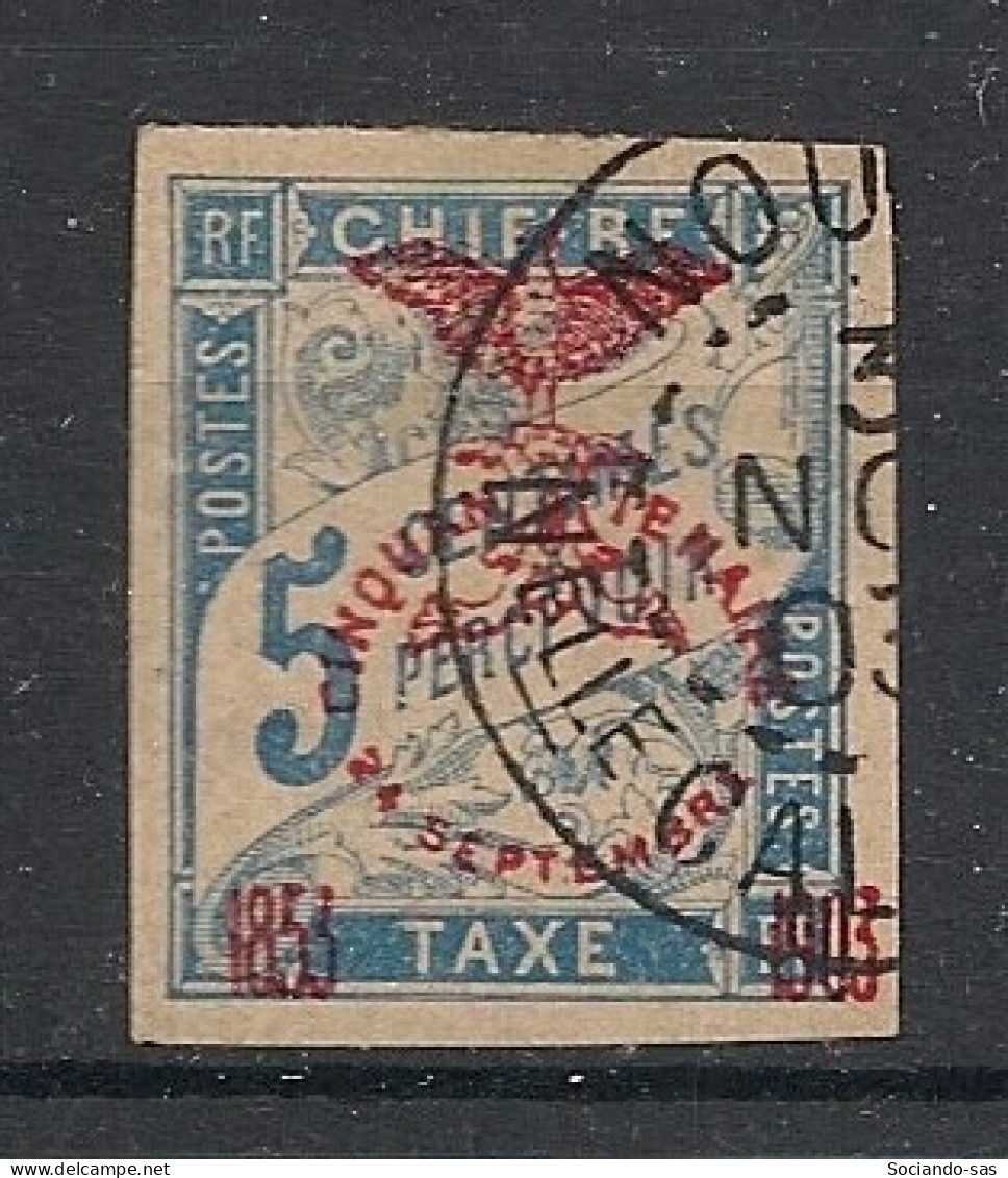 NOUVELLE CALEDONIE - 1903 - Taxe TT N°Yv. 8 - Type Duval 5c Bleu - Oblitéré / Used - Strafport