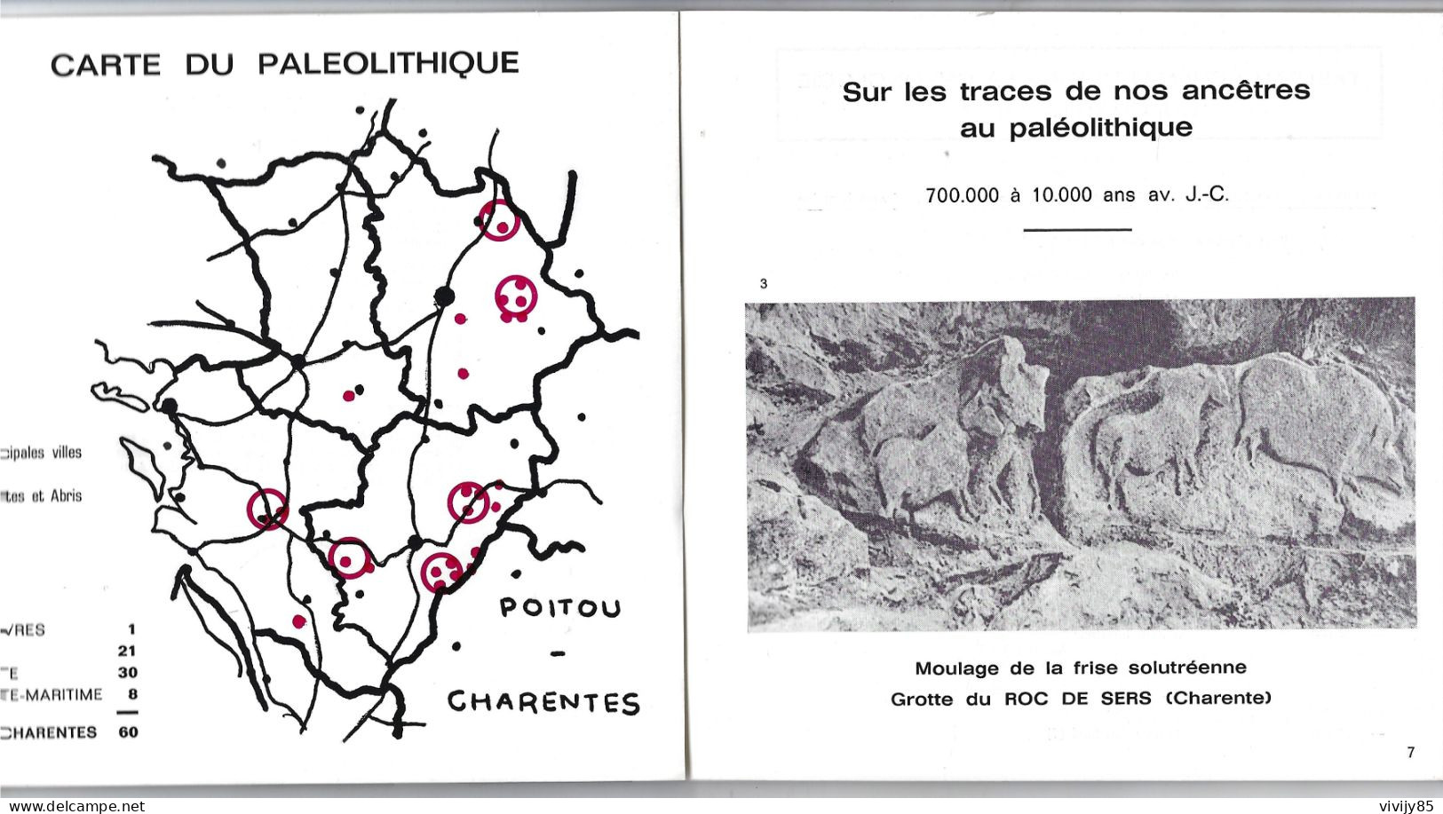 POITOU-CHARENTE- Brochure Illustrée  De 50 Pages " Sur Les Traces De Nos Ancêtres Au Paléolithique " - Poitou-Charentes