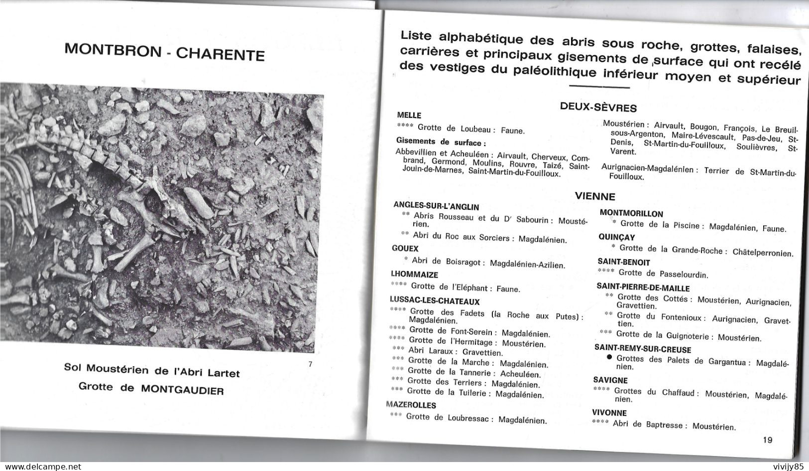 POITOU-CHARENTE- Brochure Illustrée  De 50 Pages " Sur Les Traces De Nos Ancêtres Au Paléolithique " - Poitou-Charentes