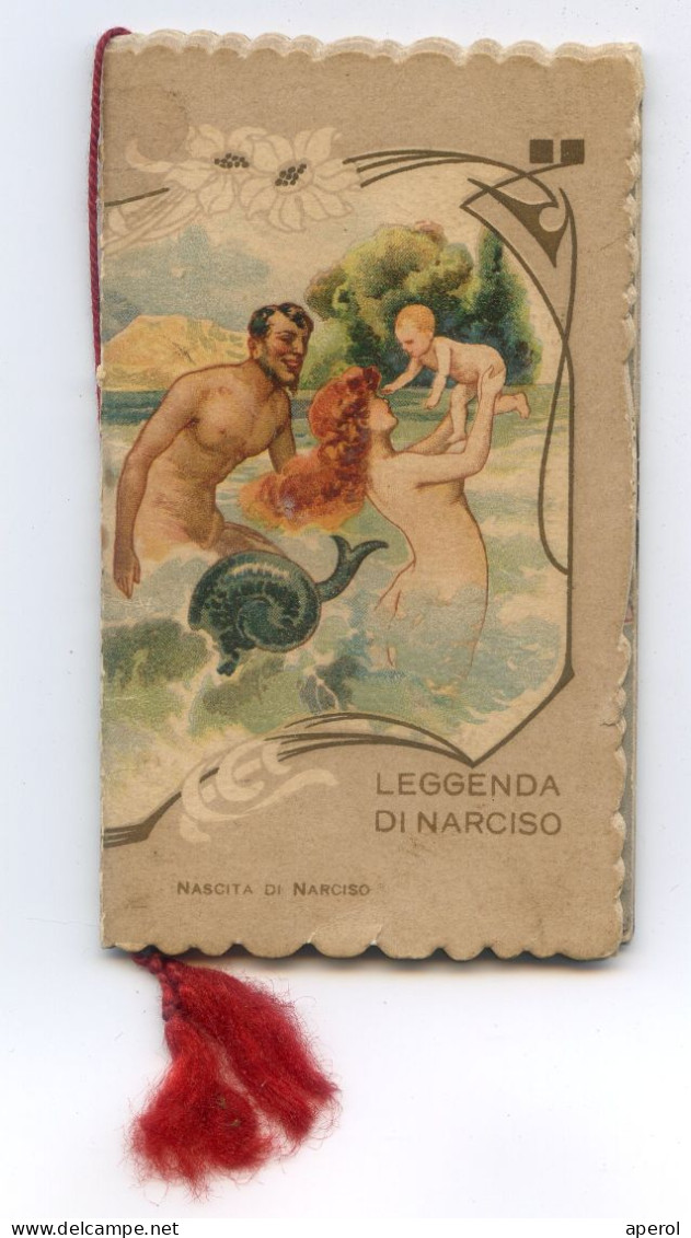 1912 CALENDARIETTO Liberty - La LEGGENDA Di NARCISO - Almanacco Pubblicitario - Small : 1901-20