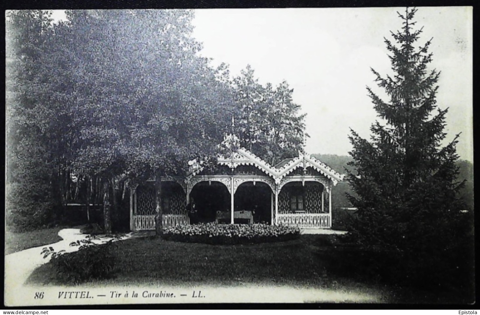 ► CPA  - VITTEL - Le Chalet Du Tir à La Carabine    LL 86 - Schieten (Wapens)