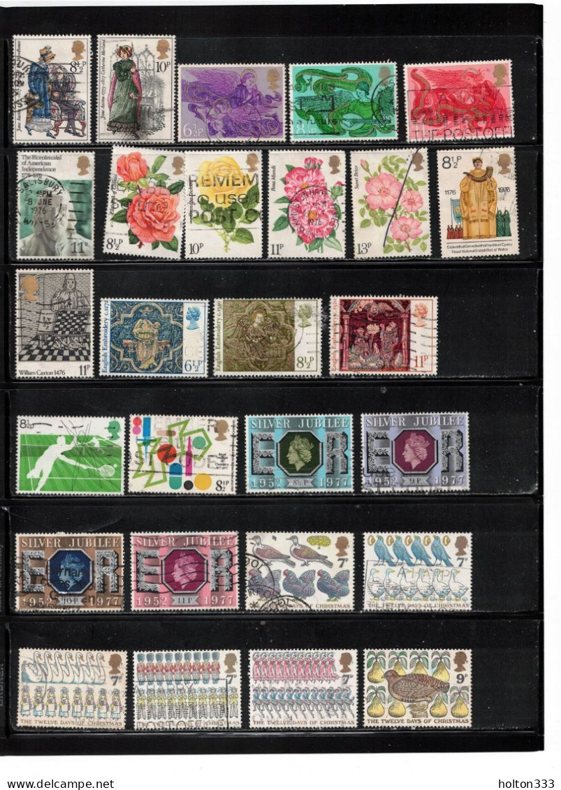 GREAT BRITAIN - Over 520 Different Used Stamps From 1970s & 80s - Good Value - Sammlungen