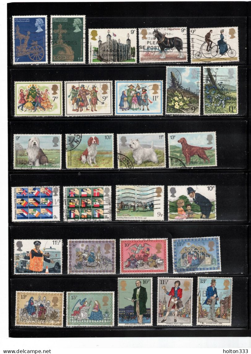 GREAT BRITAIN - Over 520 Different Used Stamps From 1970s & 80s - Good Value