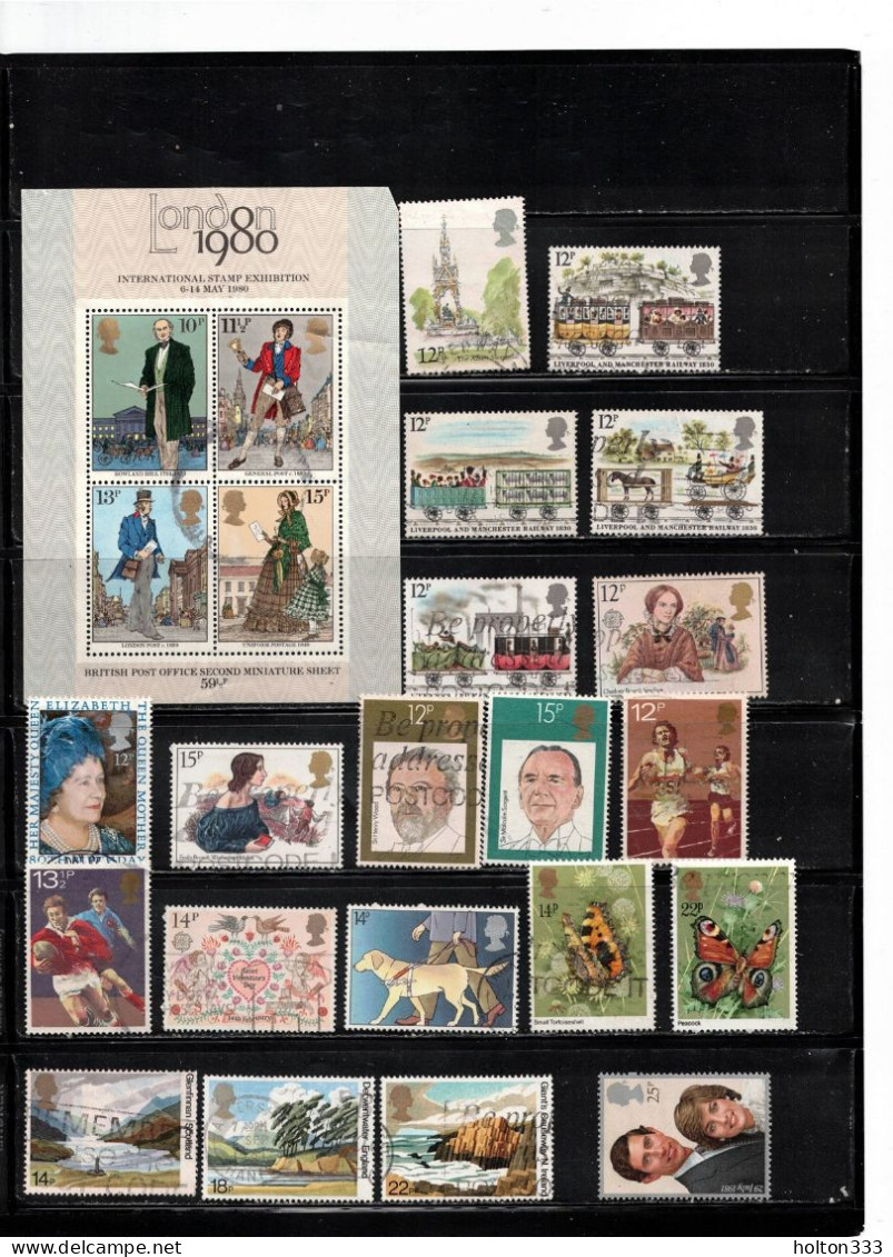 GREAT BRITAIN - Over 520 Different Used Stamps From 1970s & 80s - Good Value