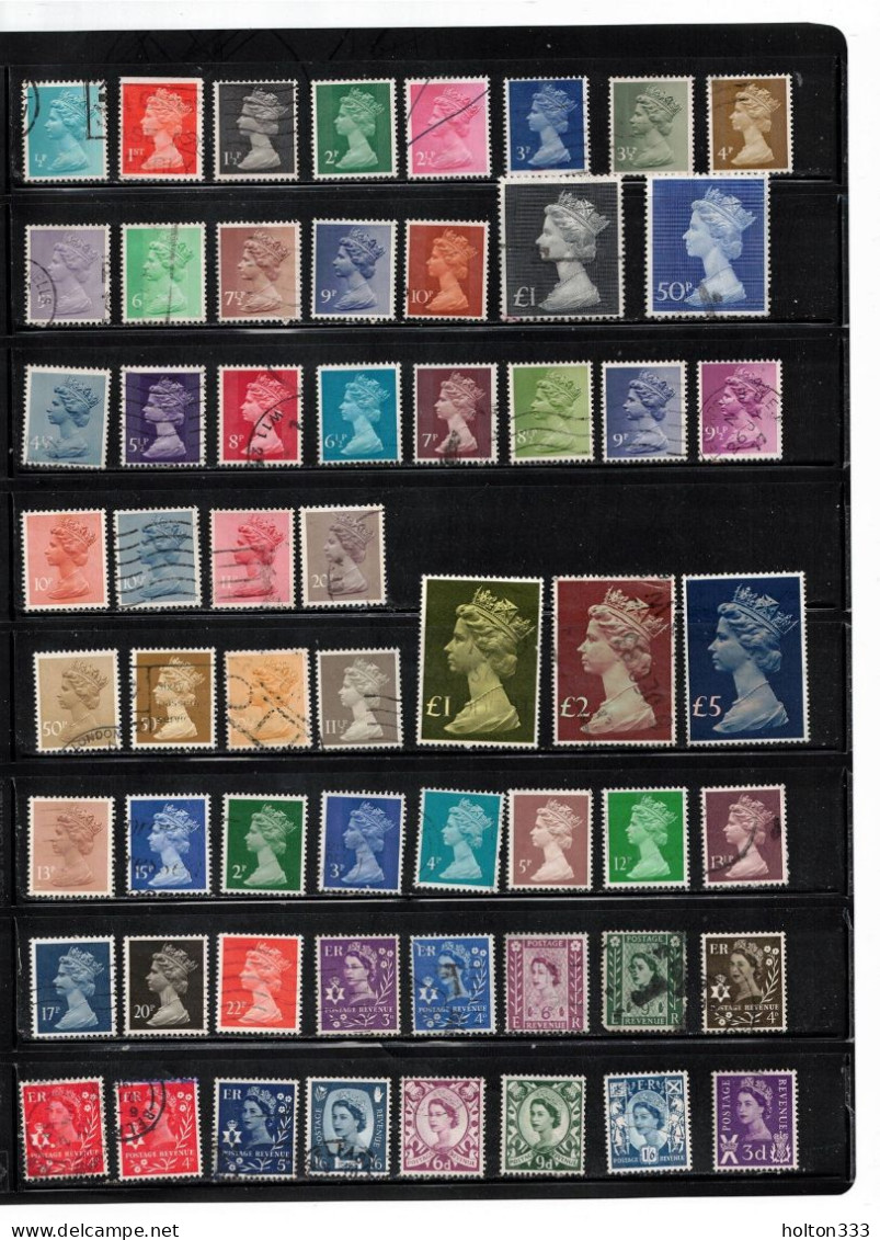 GREAT BRITAIN - Over 520 Different Used Stamps From 1970s & 80s - Good Value