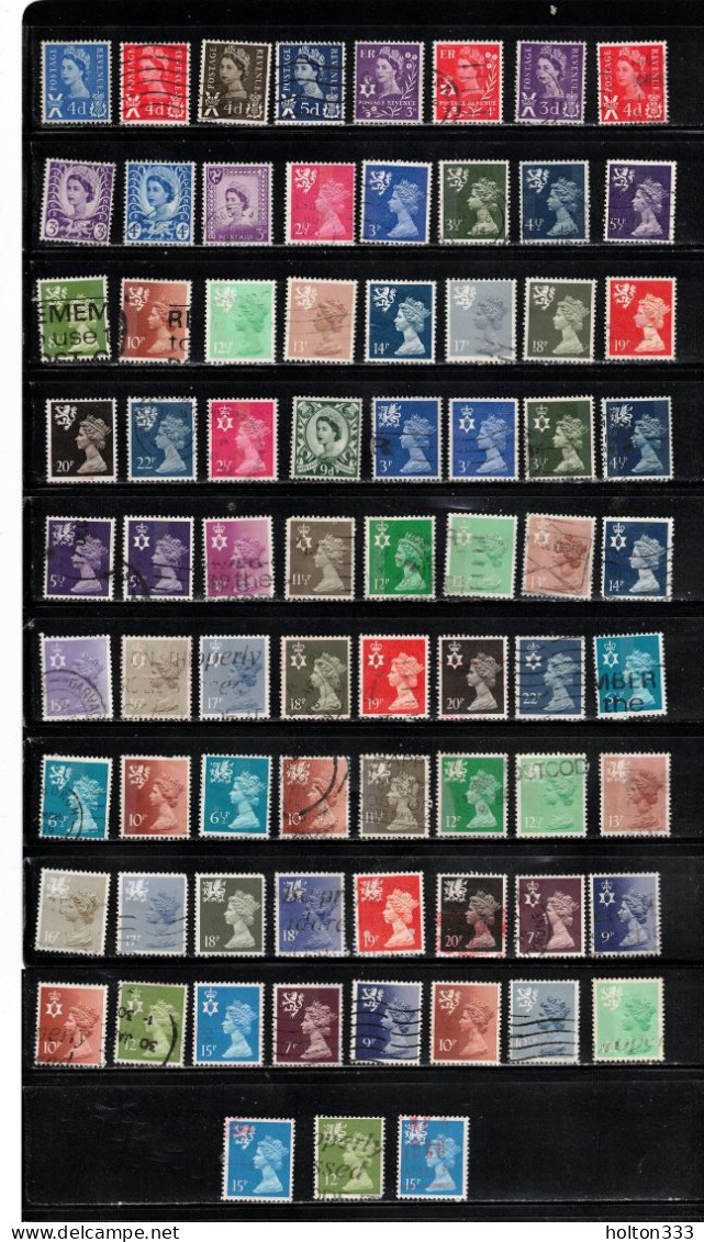 GREAT BRITAIN - Over 520 Different Used Stamps From 1970s & 80s - Good Value