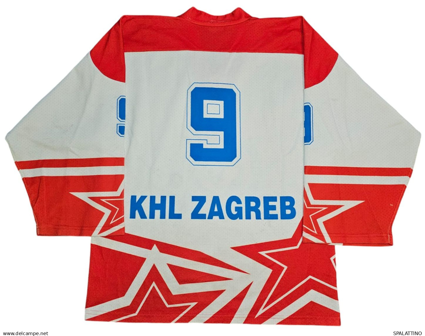 KHL ZAGREB, RARE VINTAGE MATCH WORN SHIRT 1987. ZAGI, UNIVERZIJADA - Habillement, Souvenirs & Autres