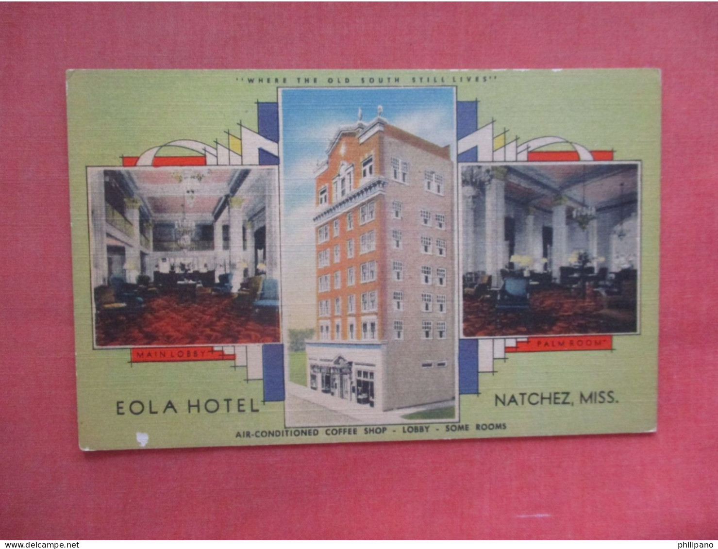 Eola Hotel. Natchez Mississippi    Ref 6054 - Autres & Non Classés