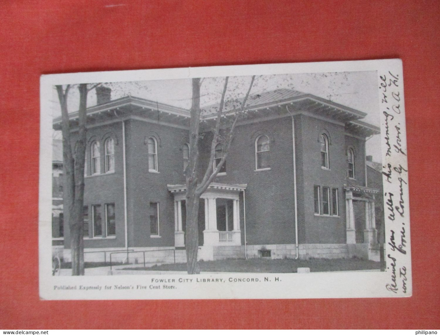 Fowler City Library.  Concord New Hampshire > Concord   Ref 6054 - Concord