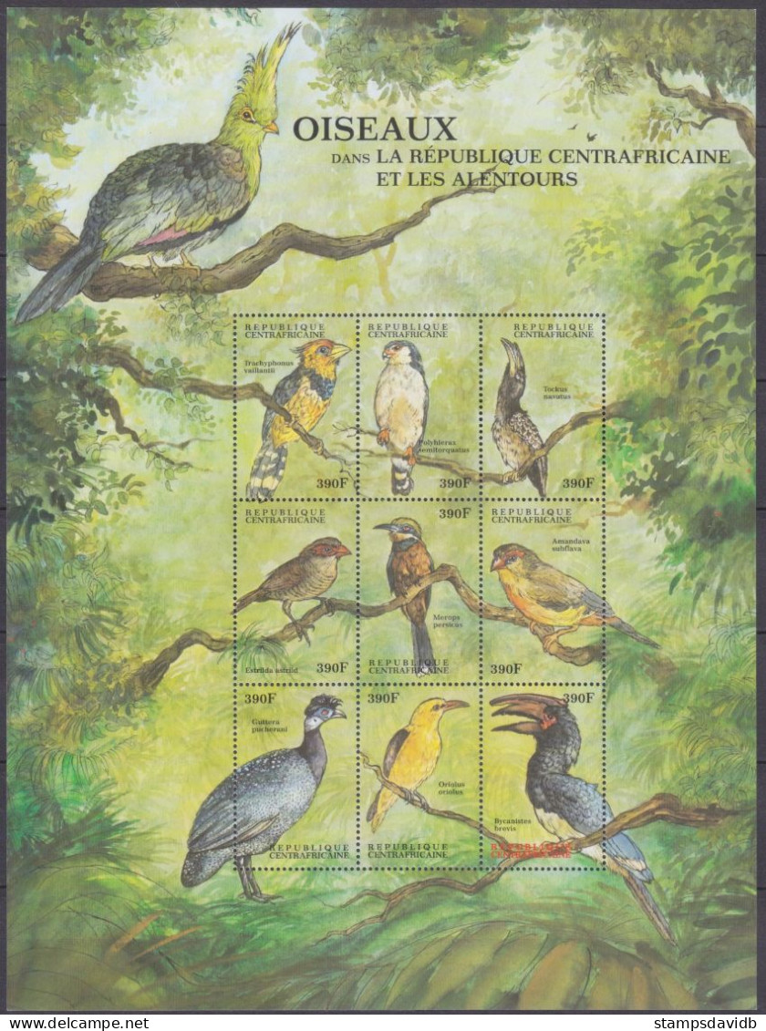 2000 Central African Republic 2432-2440KL Birds 15,00 € - Spechten En Klimvogels