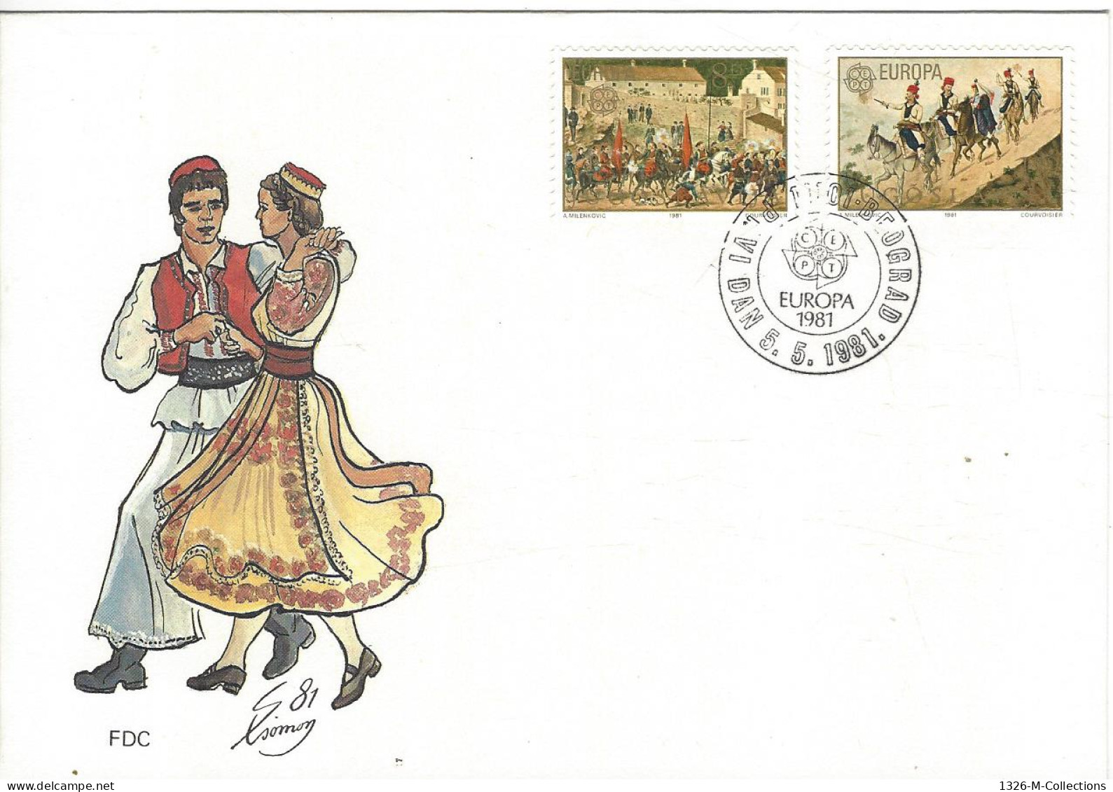 Envellope YOUGOSLAVIE Folklore N° 1769-1770 Y & T - FDC