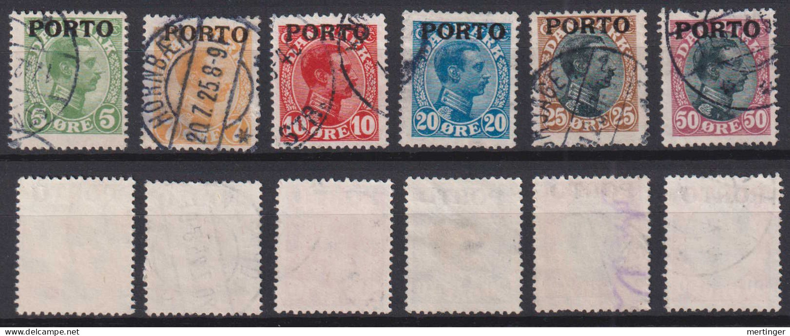 Dänemark Denmark Porto Mi# 2-7 Used 1921 - Postage Due