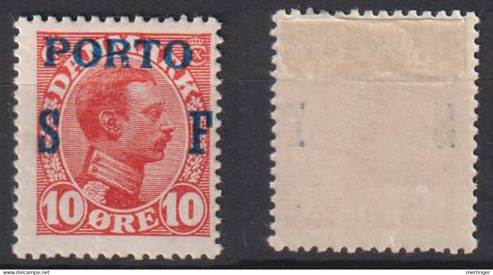 Dänemark Denmark Porto Mi# 8 * Mint Overprint 1921 - Segnatasse