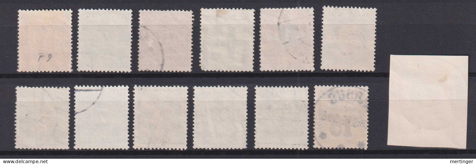 Dänemark Denmark Porto 14 Stamps Ex  Mi# 9-32 Used - Segnatasse