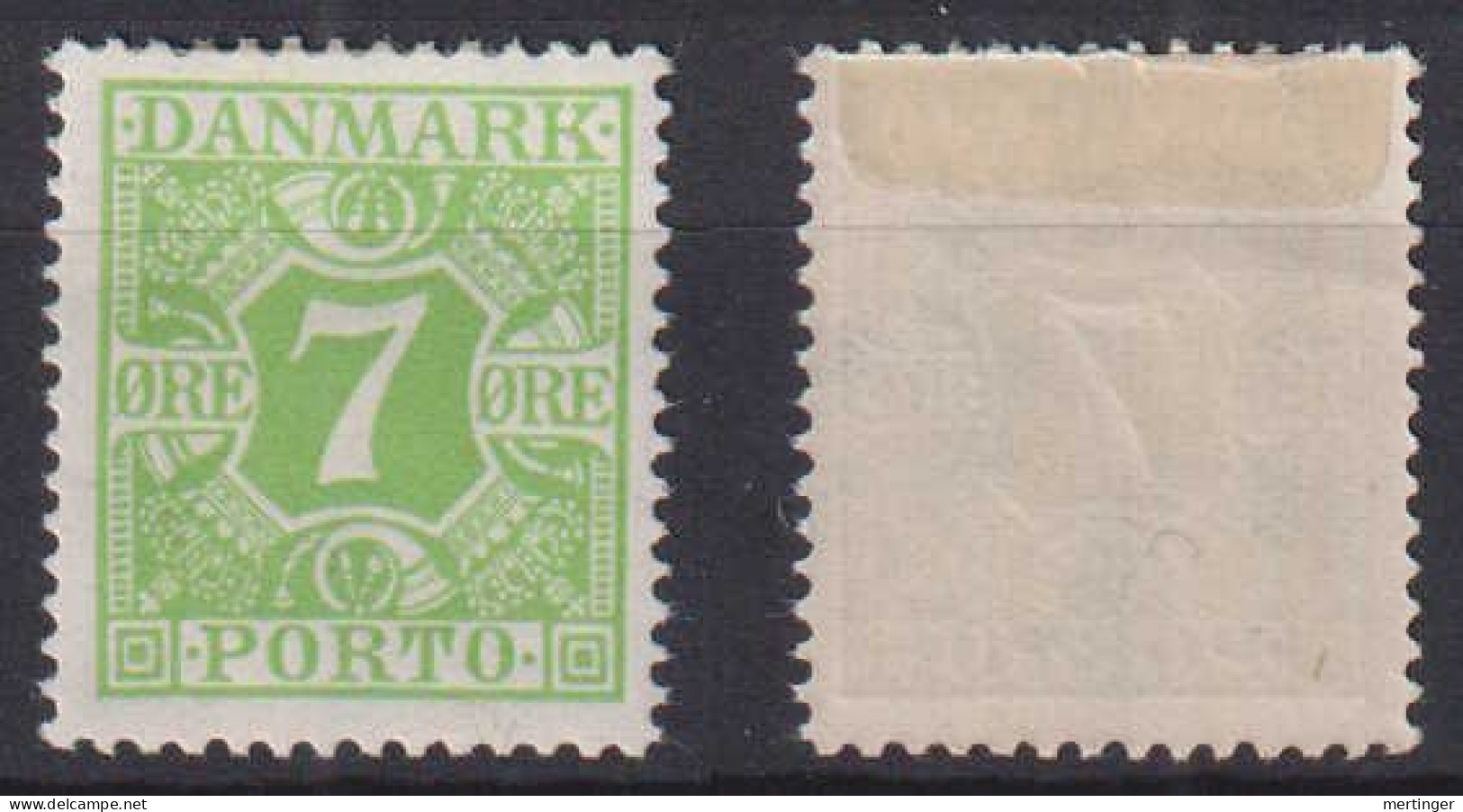 Dänemark Denmark Porto Mi# 12 * Mint 7 öre 1921 - Port Dû (Taxe)