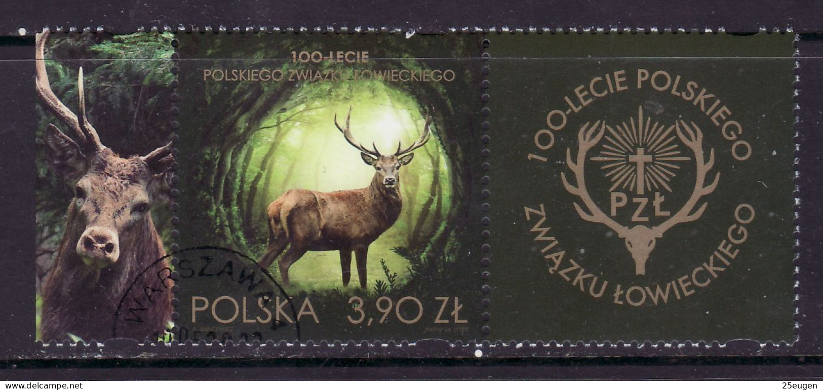 POLAND 2023  100th Anniversary Of The Polish Hunting Association Stamp With Zf USED - Oblitérés