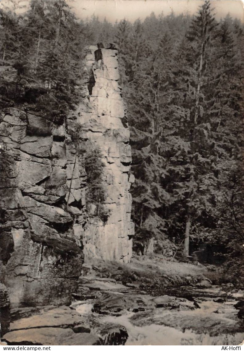 Pobershau Bei Marienberg (Erzgebirge) Teufelsmauer Im Tal Der Schwarzen Pockau (1963) - Marienberg