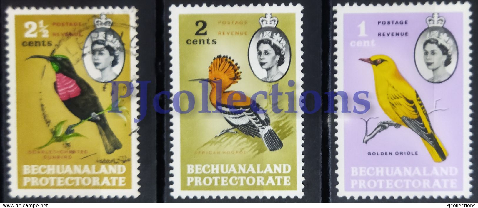 N1239- BECHUANALAND 1961 UCCELLI - BIRDS SET 3 STAMPS MH/USED - 1885-1964 Protectorat Du Bechuanaland