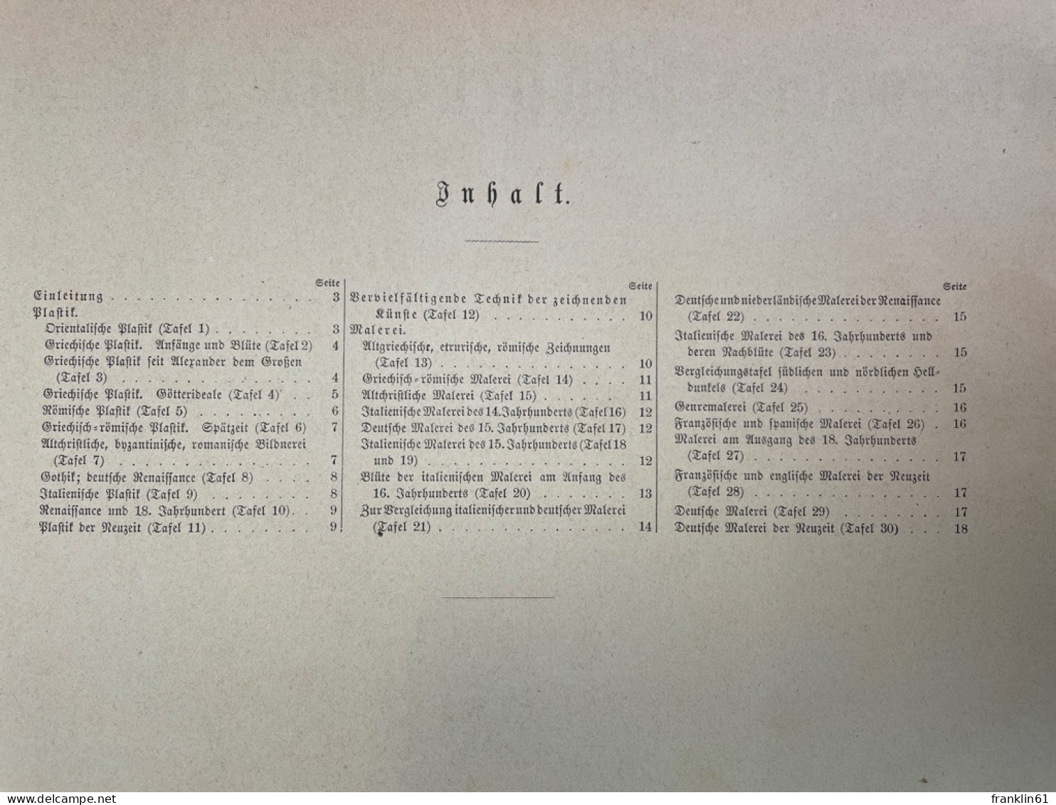 Atlas Der Plastik Und Malerei. 30 Tafeln In Stahlstich Nebst Erläuterndem Texte.. - 4. Neuzeit (1789-1914)