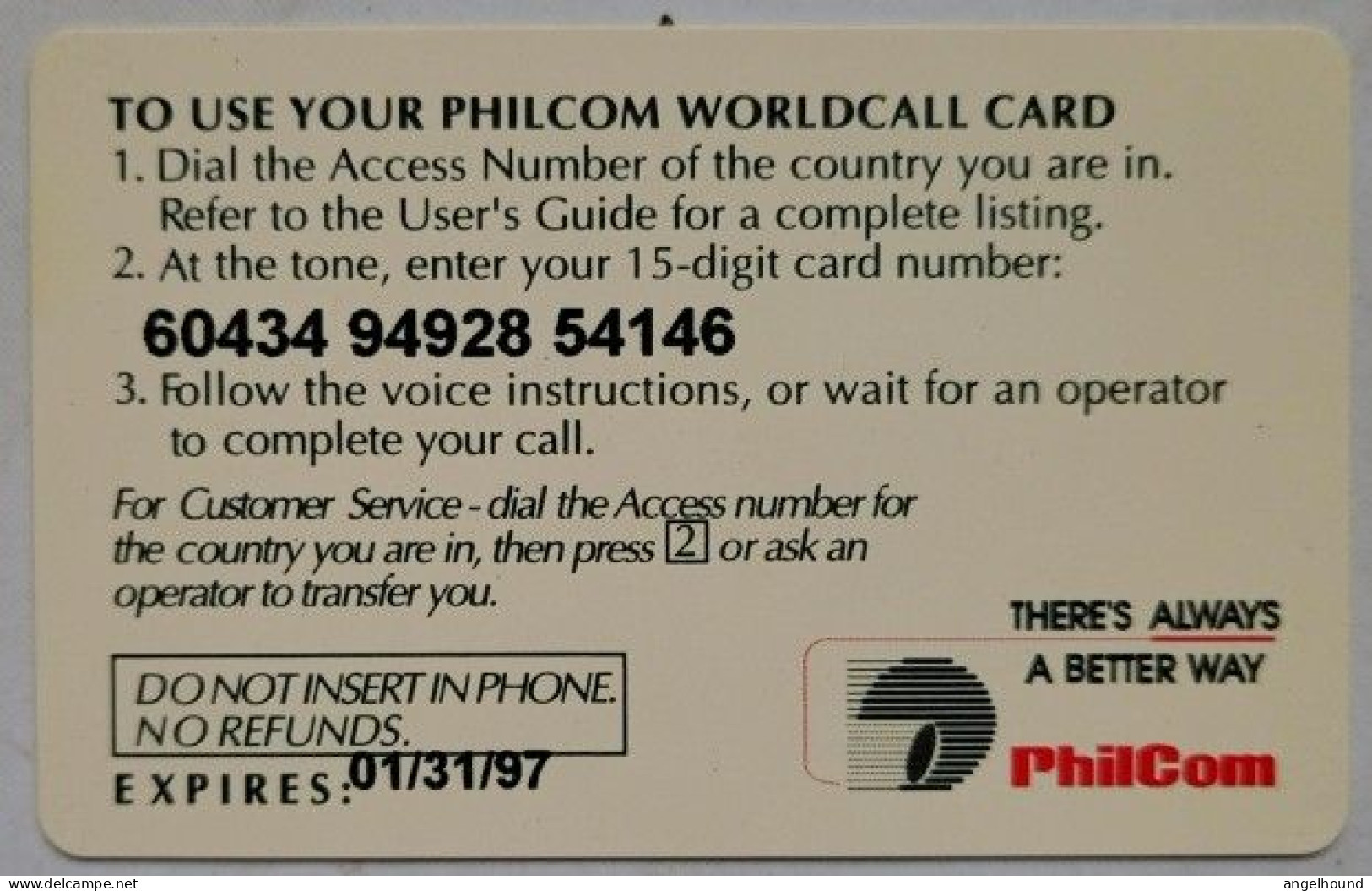 Philcom 30 Units " World Call Explorer " - Philippinen