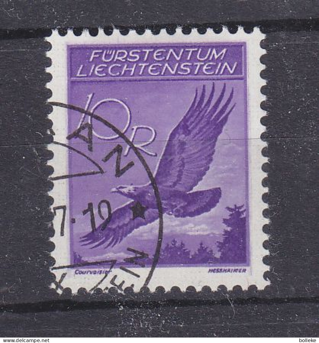 Liechtenstein - Michel 143 III Oblitéré - Variété - Point Sur La Tête - Valeur 160 Euros - Air Post