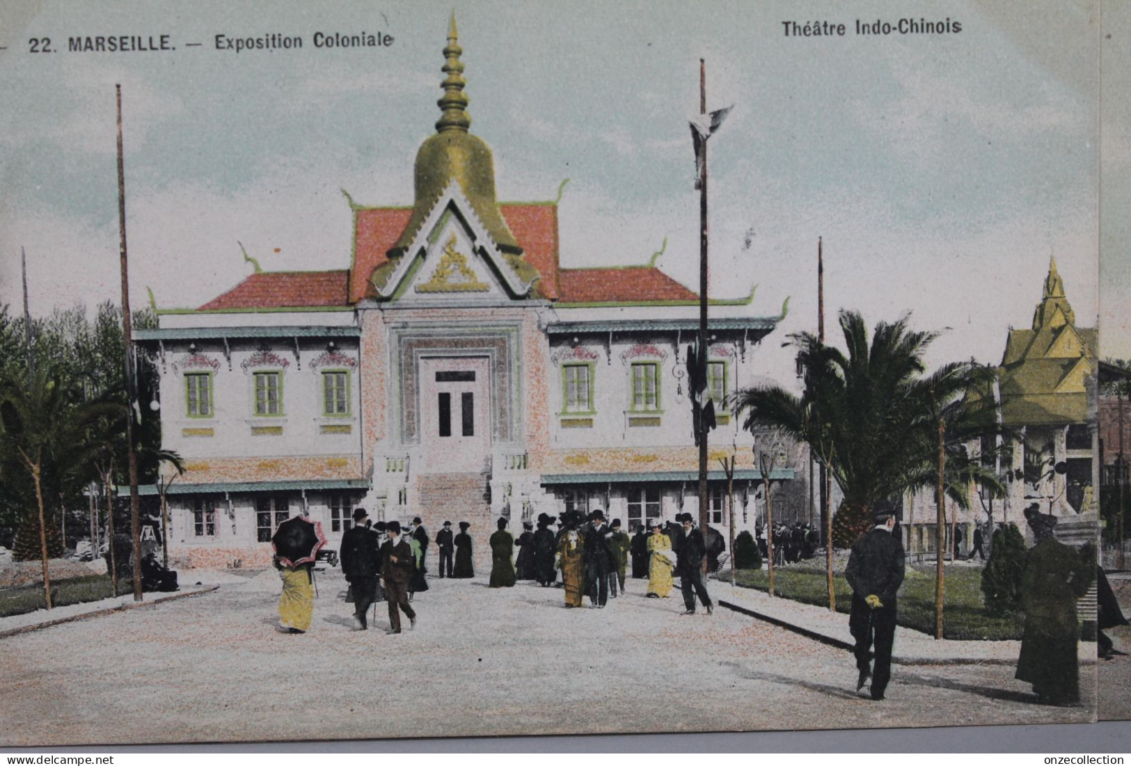 MARSEILLE        -      EXPOSITION  COLONIALE  DE  1906   :   PAVILLON  INDO  CHINOIS           1 - Exposition D'Electricité Et Autres