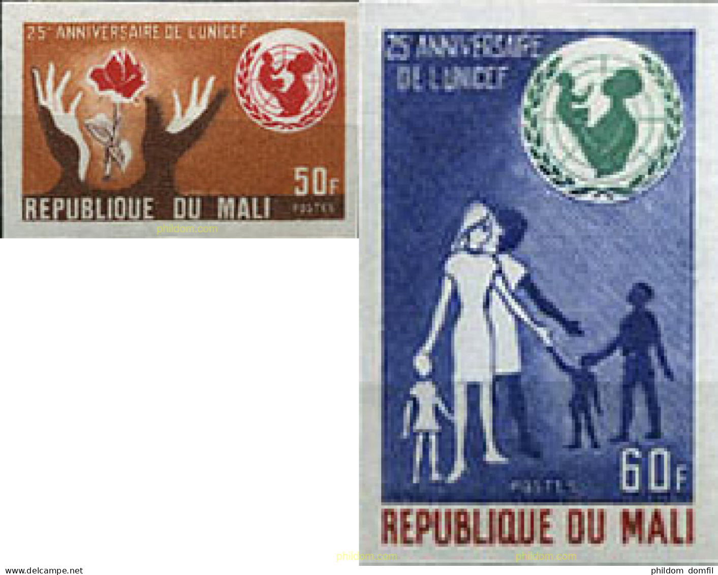 192574 MNH MALI 1971 25 ANIVERSARIO DE LA UNICEF - Mali (1959-...)