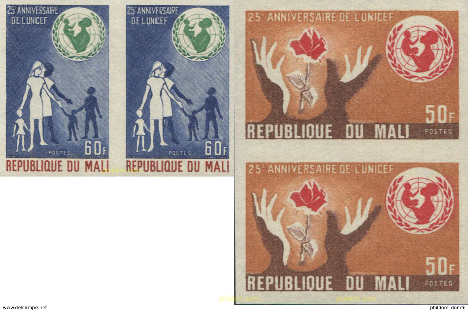 702302 MNH MALI 1971 25 ANIVERSARIO DE LA UNICEF - Mali (1959-...)