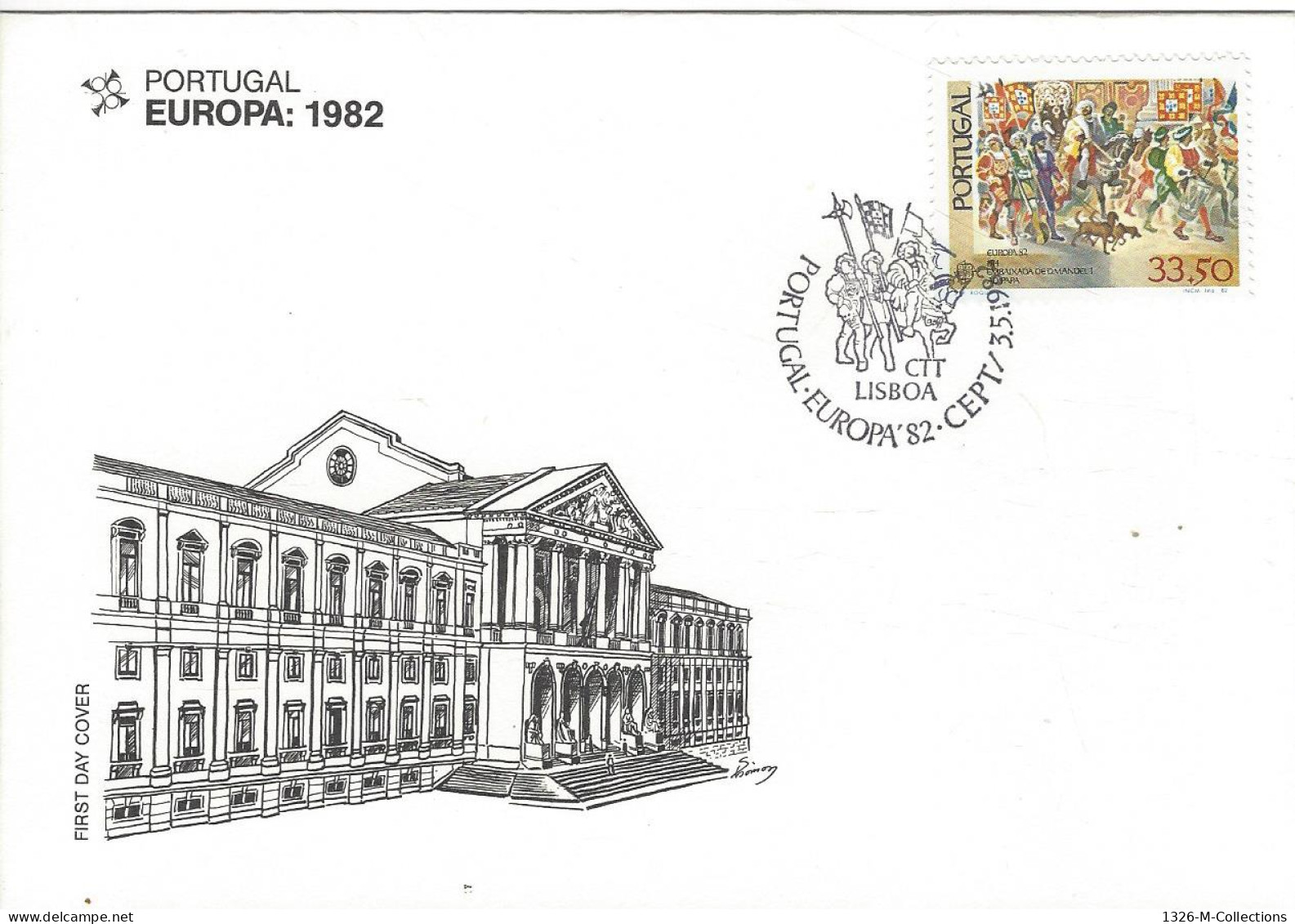 Envellope PORTUGAL Europa 1982 N° 1543 Y & T - FDC