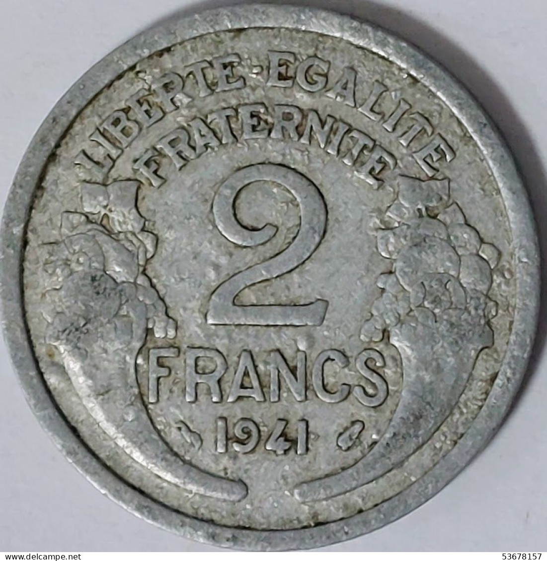 France - 2 Francs 1941, KM# 886a.1 (#2469) - 2 Francs