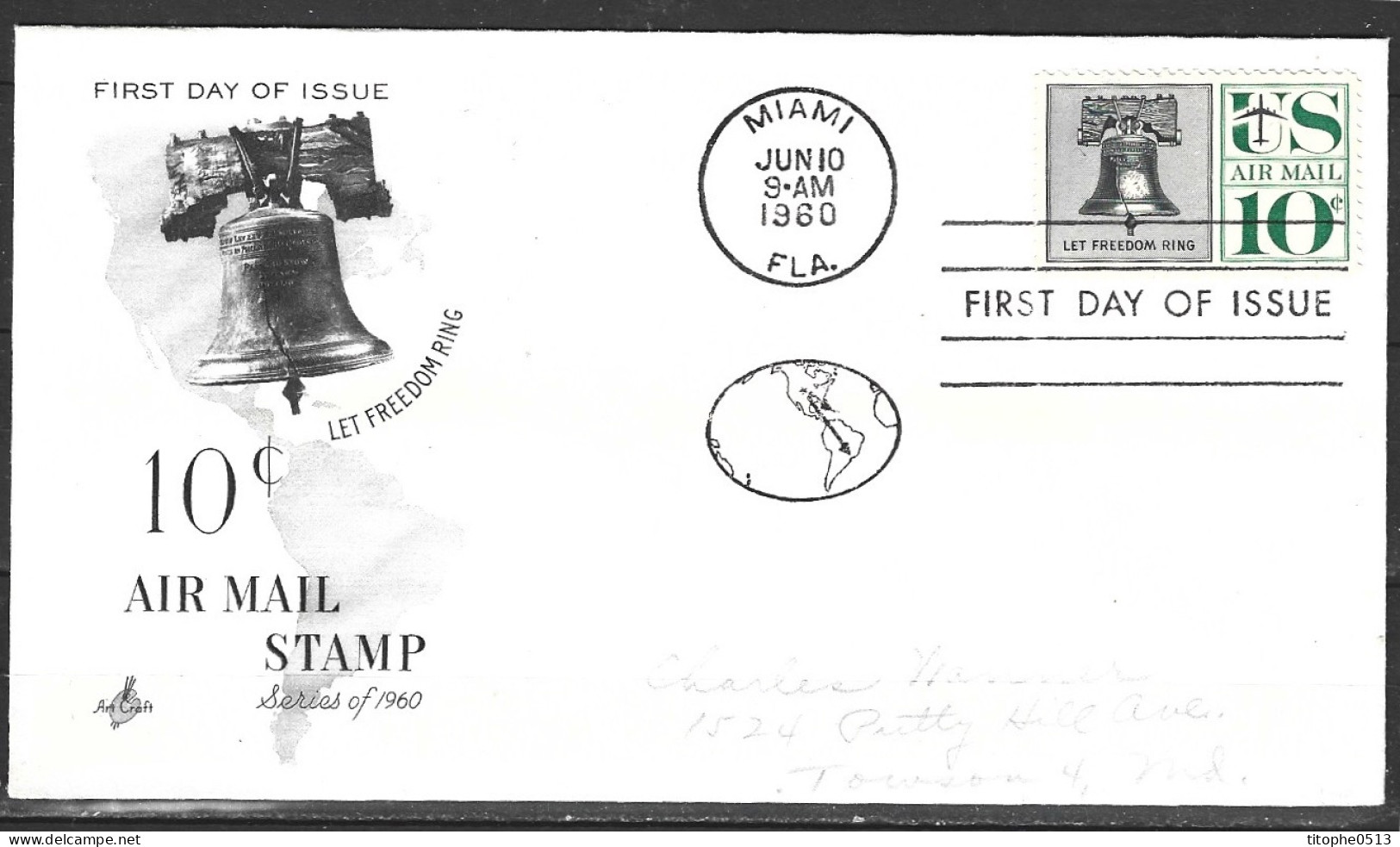 USA. PA 56 De 1960 Sur Enveloppe 1er Jour. Cloche De La Liberté. - 1951-1960