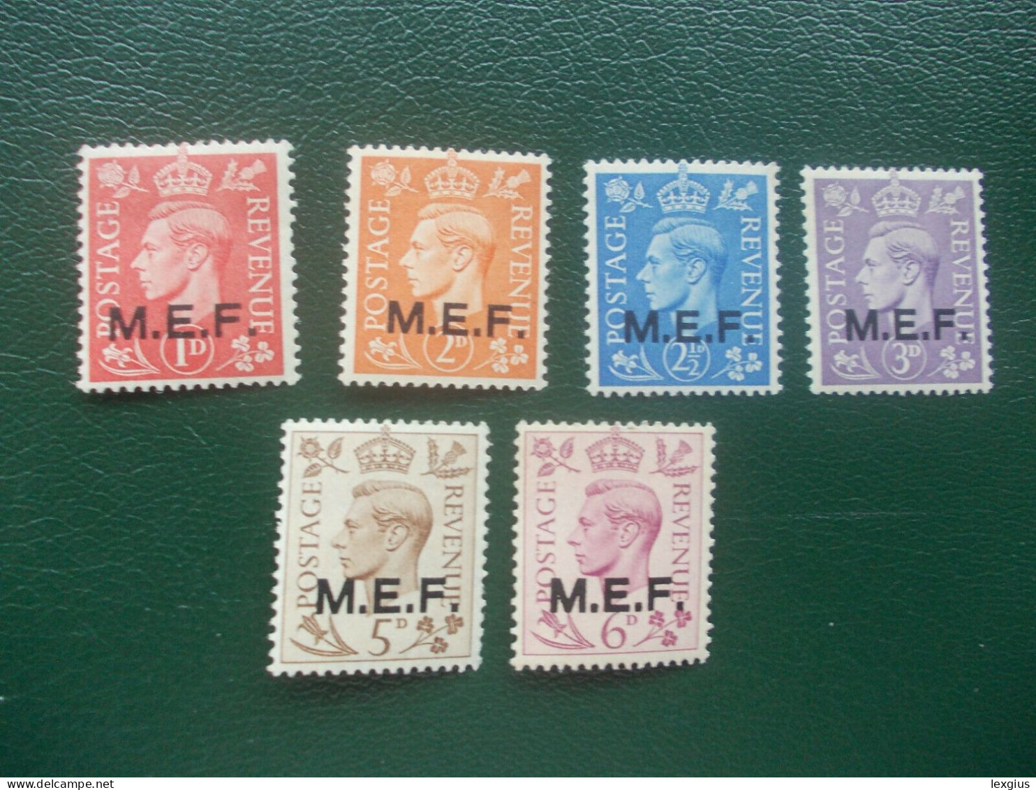 MEF OCCUPAZ. BRITANNICA 6 VALORI MNH** - Occ. Britanique MEF