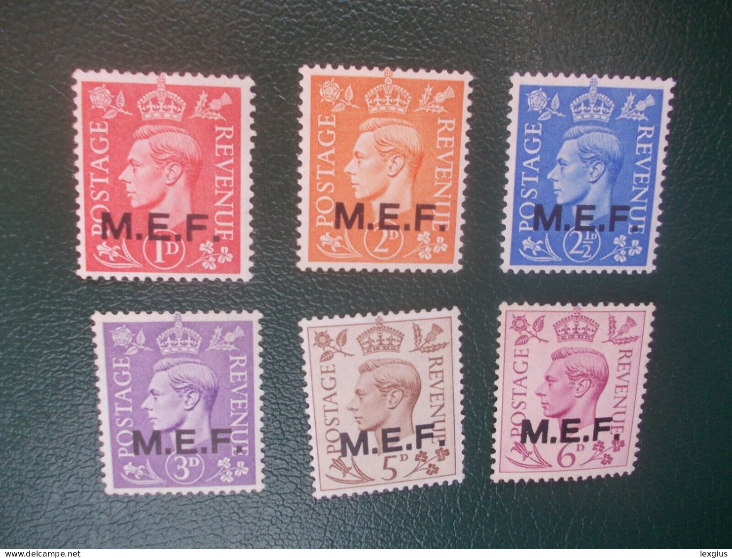 MEF OCCUPAZ. BRITANNICA 6 VALORI MNH** - Occ. Britanique MEF